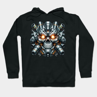 Biomech Skull S01 D98 Hoodie